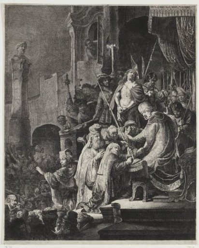 Christ before Pilate: large plate