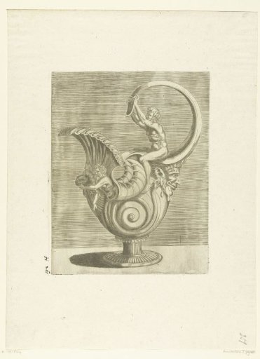 Jug in the shape of a snail shell