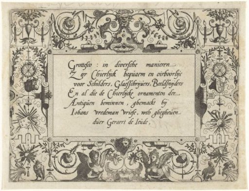Title page: Grottesco: in diversche manieren…