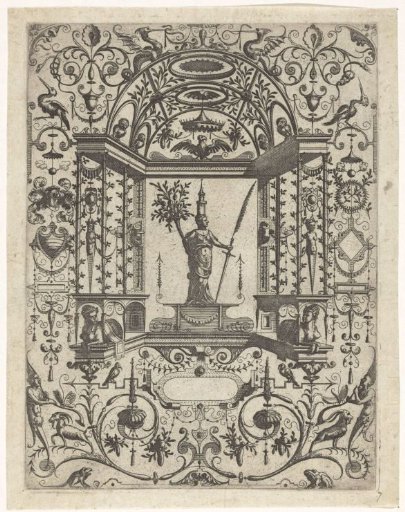 Architectural fantasy with Flora as a city maiden?