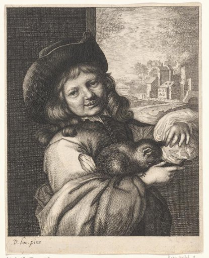 Smiling Boy with a Cat
