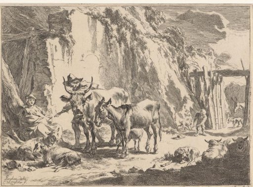 Landscape with a Woman Nursing Her Child