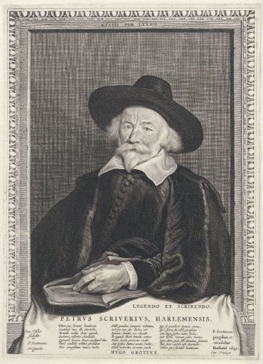 Portrait of Petrus Scriverius aged 74