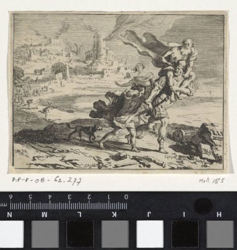 Aeneas Fleeing with His Family from Troy