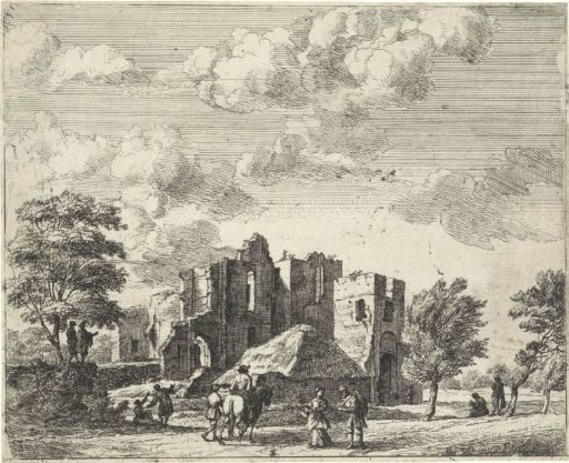 View of the Ruin of Brederode, Haarlem