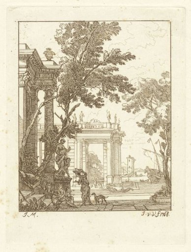 Classical palaces by a harbour