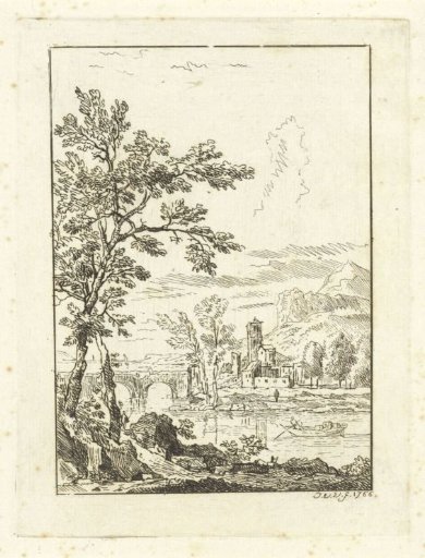 Buildings on a river