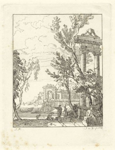Classical palace on the water