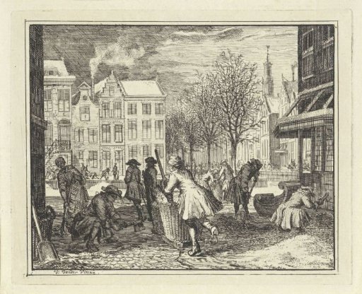 Gentlemen Working in a Street