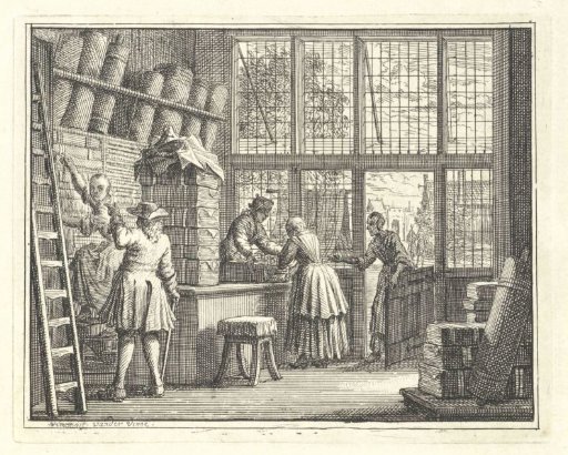 Interior of a Cloth Shop