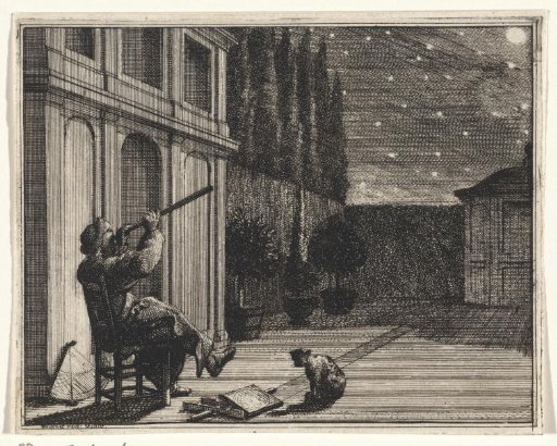 Man Looking at the Stars