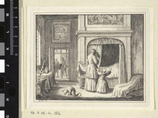 Deceased Man on his Deathbed