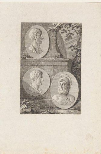 Medallions with Portraits of Pericles, Fabius Maximus, Alcibiades and Coriolanus