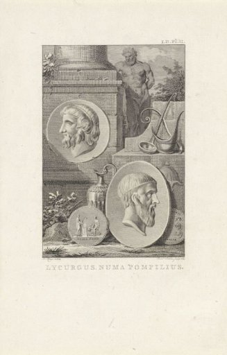 Medallions with Portraits of Lycurgus and Numa Pompilius