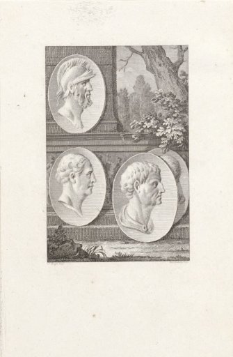 Medallions with Portraits of Pyrrhus, Gaius Marius, Sulla