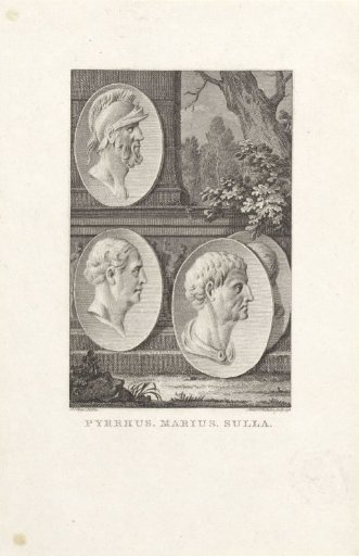 Medallions with Portraits of Pyrrhus, Gaius Marius, Sulla