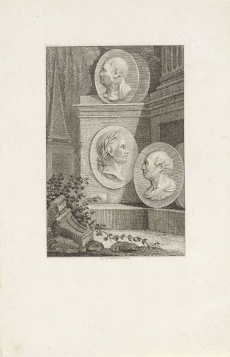 Medallions with Portraits of Phocion, Tiberius and Gaius Sempronius Gracchus
