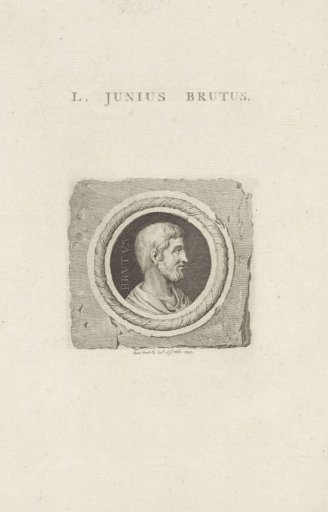 Stone with a medallion of the Roman consul Lucius Junius Brutus
