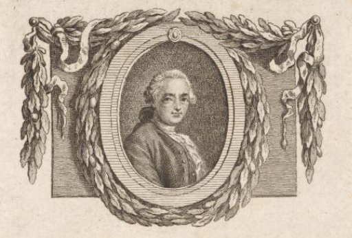 Portrait of Jean-Jacques Rousseau, surrounded by a laurel wreath