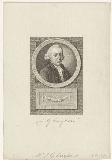Portrait of Johannes Gerardus Luyken