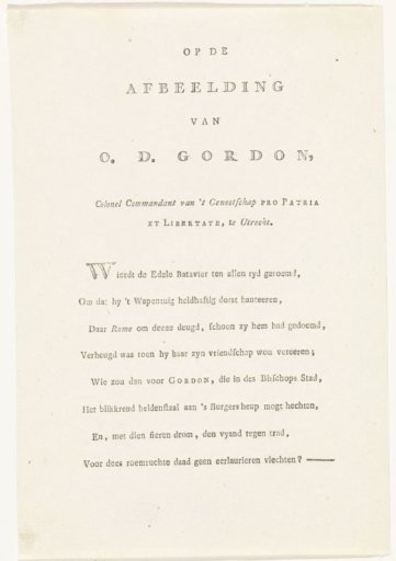 On the image of O.D. Gordon