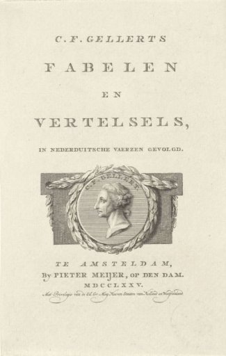 Portrait of Christian Furchtegott Gellert