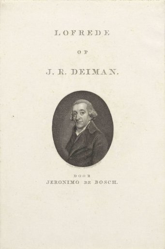 Portrait of the Amsterdam physician Johan Rudolph Deiman