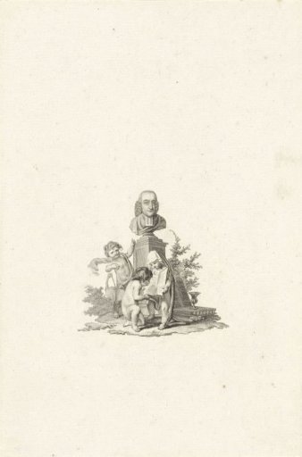 Bust of Petrus Broes on a pedestal