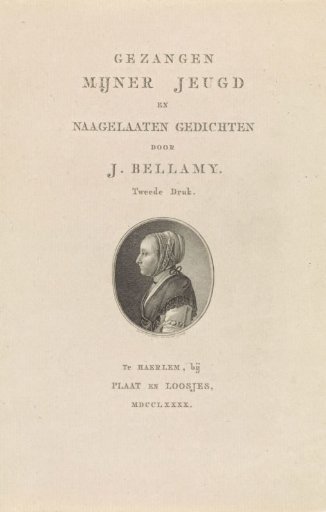 Title page for: J. Bellamy, Songs of My Youth and Posthumous Poems, 1790