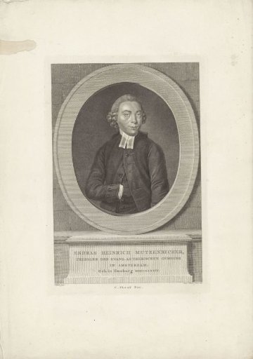 Portrait of the Amsterdam Preacher Esdras Heinrich Mützenbecher