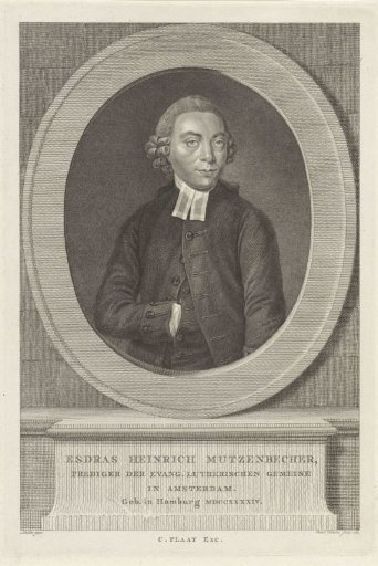 Portrait of the Amsterdam Preacher Esdras Heinrich Mützenbecher