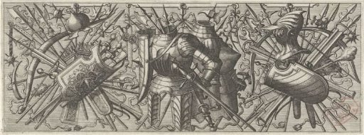 Frieze with Two Breastplates