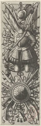 Trophy of arms, cuirass with Spanish breeches