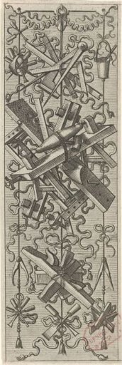 Trophy with carpenter's tools