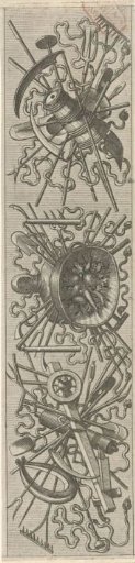 Trophy with agricultural implements