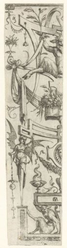Ornament with two satyrs