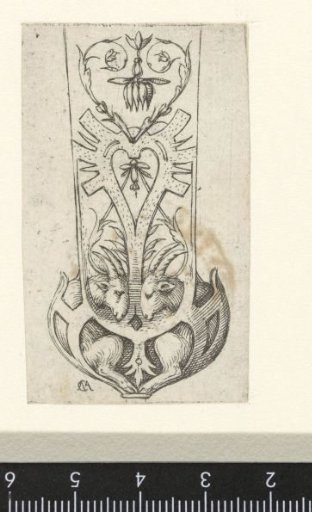 Ornament with two goats