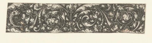 Frieze with a Double Scroll of Leaf Vines on Both Left and Right