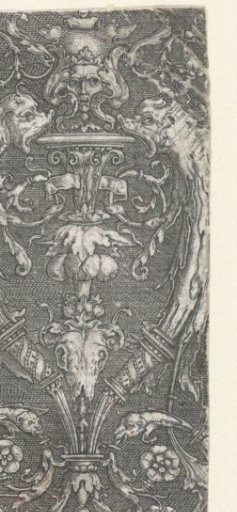 Flat Decoration, Candelabrum with an Animal Skull