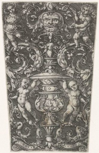 Flat Decoration, Candelabrum with a Vase