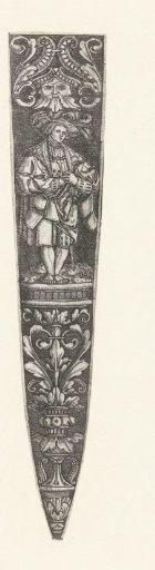 Decoration of a Dagger Sheath with a Mask