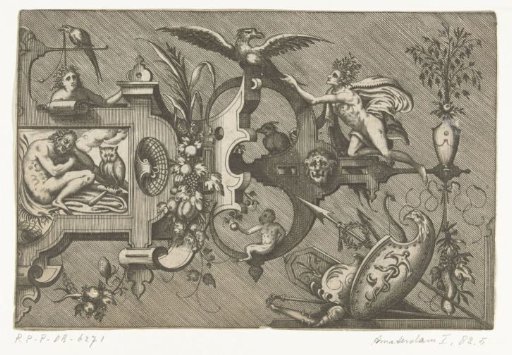 Right Half of a Large Cartouche with a Representation of Night