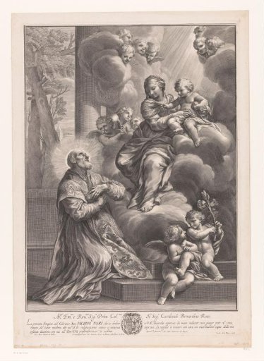 Filippo Neri in Adoration before Mary and Child