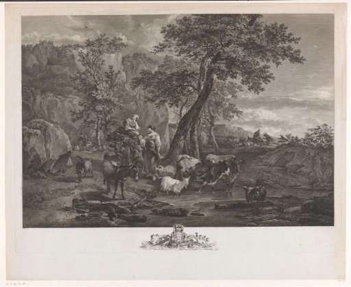 Shepherds in a landscape