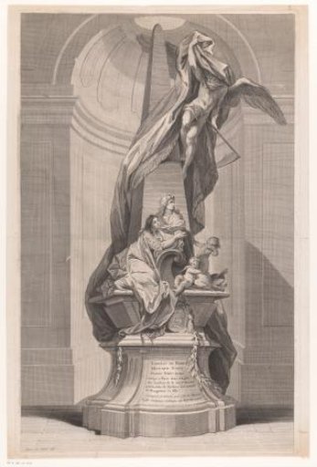 Monument to Pierre Mignard in the Couvent des Jacobins de la rue Saint-Honoré in Paris
