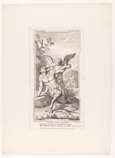 Amor in combat with Pan