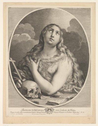 Mary Magdalene with skull