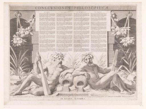 Thesis on philosophy by Guillaume de Longueil (lower part)