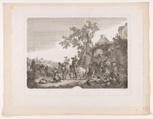Returning hunting party for a house