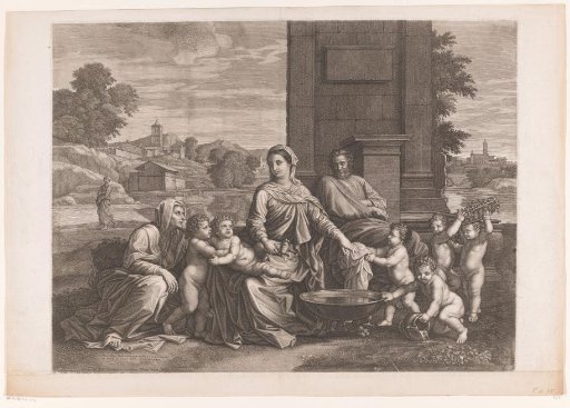 Holy Family with Mary Bathing the Christ Child